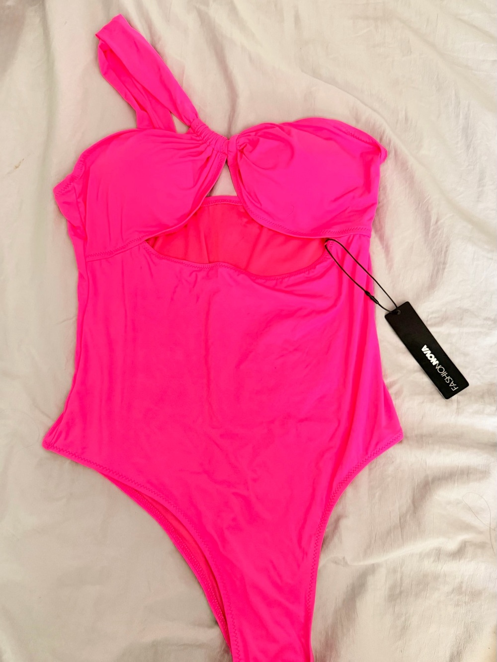 FashNova Kids One-Piece Swimsuit in Hot Pink